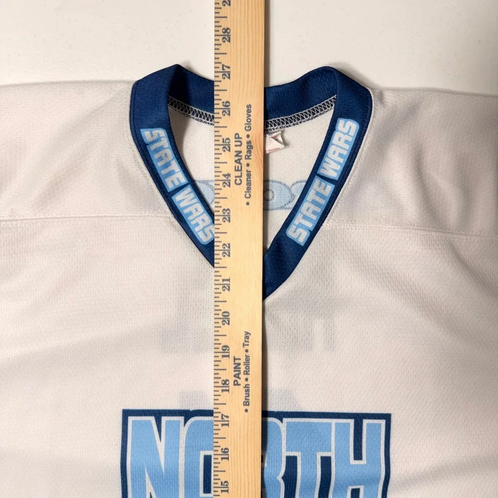 Vintage Projoy NC State Wars Hockey Jersey Romel 11 White Youth Large 2005